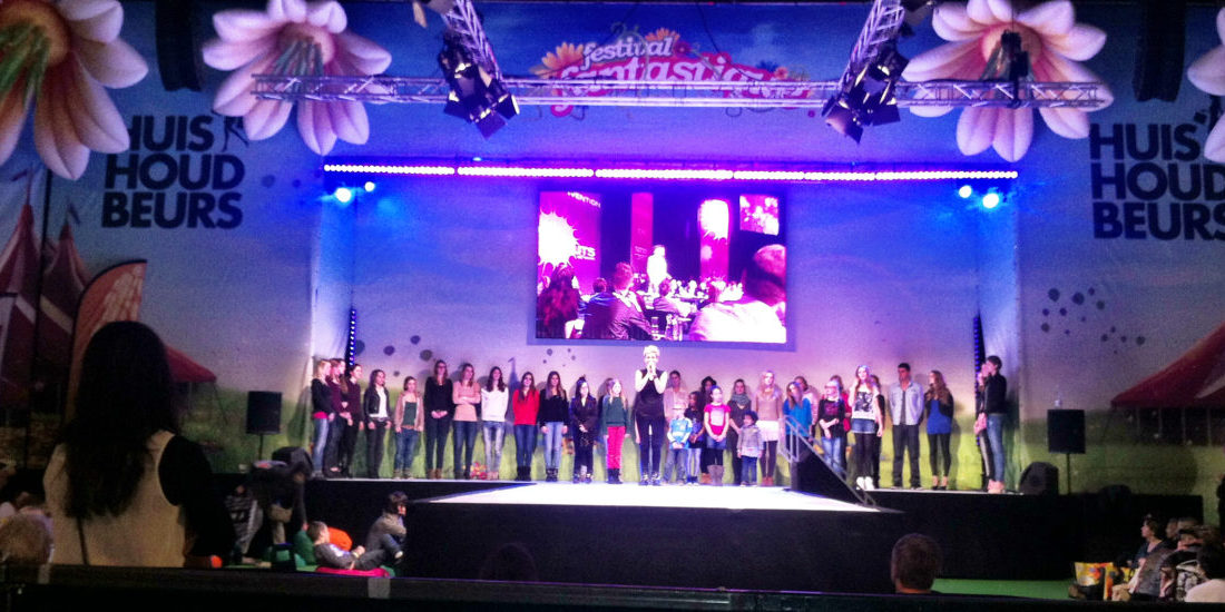 Huishoudbeurs-podium